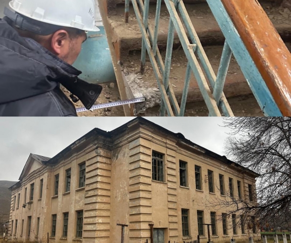 Жалал-Абад: Эски мектеп имаратында инженердик текшерүү жүргүзүлдү