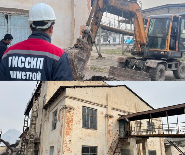 Ош: Эски пахта заводдун имаратына инженердик текшерүү жүргүзүлдү
