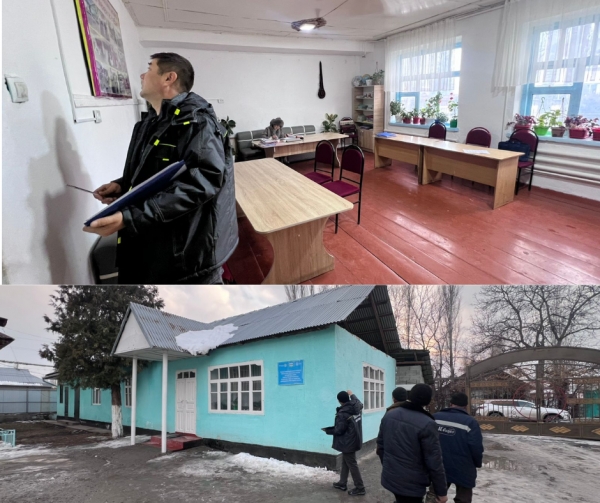 Ош: Кызыл-Тоо орто мектебине инженердик текшерүү жүргүзүлдү